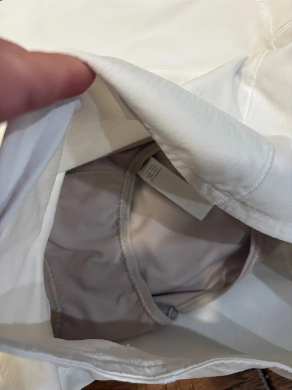 lululemon athletica White Women's Athletic Shorts with Zip Pocket